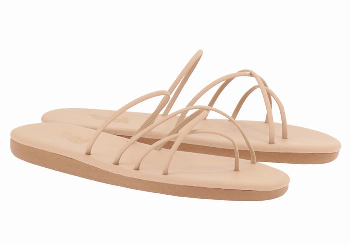 Ancient Greek Sandals Pu Ženske Slide Sandale Bež | RWY9259XP