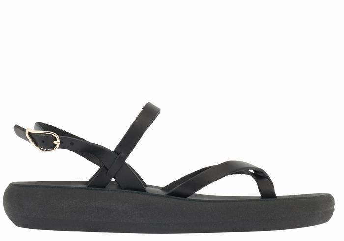 Ancient Greek Sandals Tereza Comfort Ženske Back-Strap Sandals Crne | LNH1038XD