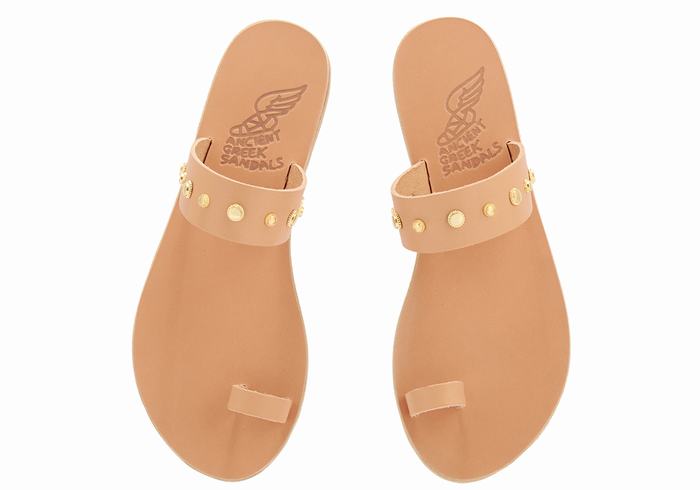 Ancient Greek Sandals Thalia Bee Ženske Toe-Post Sandals Bež | BWW6924QS