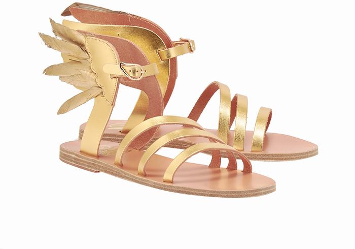 Ancient Greek Sandals Victory Of Samothrace Ženske Sandale S Remenom Zlatne | DZK4984LV