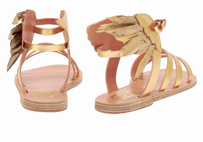 Ancient Greek Sandals Victory Of Samothrace Ženske Sandale S Remenom Zlatne | DZK4984LV