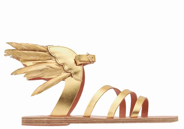 Ancient Greek Sandals Victory Of Samothrace Ženske Sandale S Remenom Zlatne | DZK4984LV